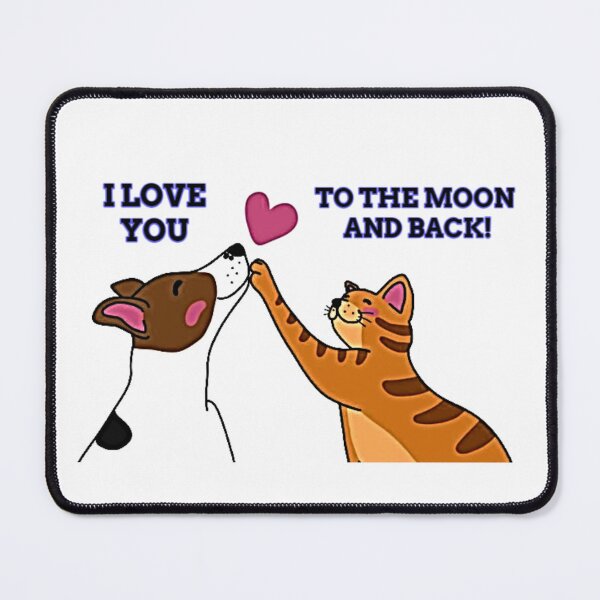 Item preview, Dog And Cat Meeting On Valentine's Day designed and sold by NoxLand.