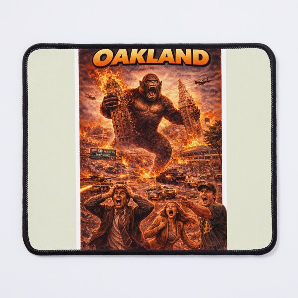 Item preview, Giant Ape takes over Oakland, CA designed and sold by PIXEL POP DESIGNS - Beyond the Norm!.