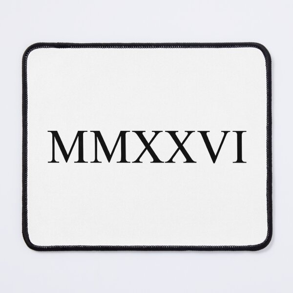 Item preview, Minimalist 2026 Roman Numeral Typographic Design designed and sold by Silent Watch Threads..