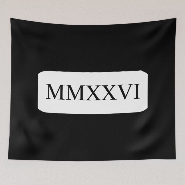 Item preview, Minimalist 2026 Roman Numeral Typographic Design designed and sold by Silent Watch Threads..
