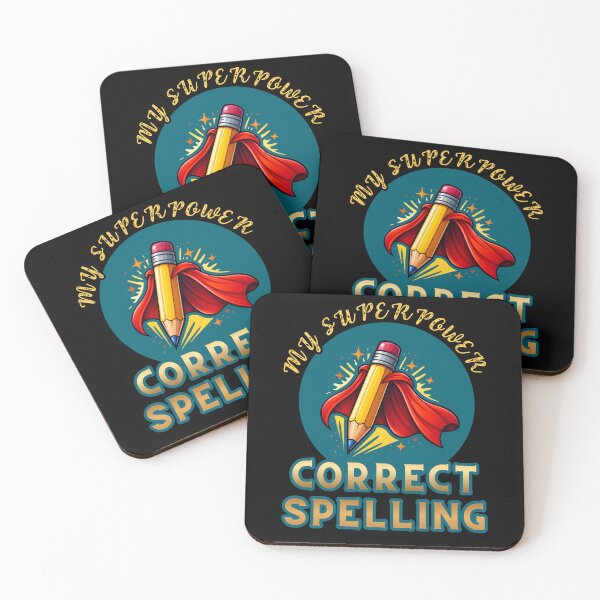 Item preview, Correct Spelling Superpower – Grammar Humor Design designed and sold by DobArcStudio.
