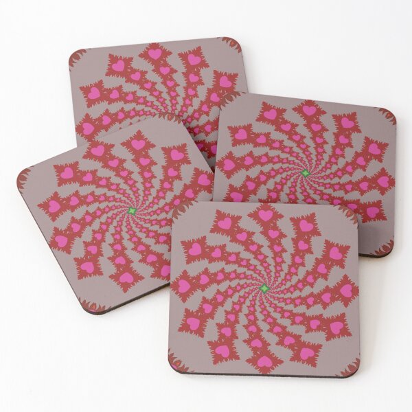 Item preview, Gentle Pink Heart Mandala designed and sold by OIL Pattern Design .