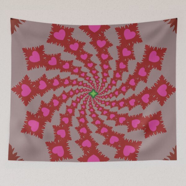 Item preview, Gentle Pink Heart Mandala designed and sold by OIL Pattern Design .