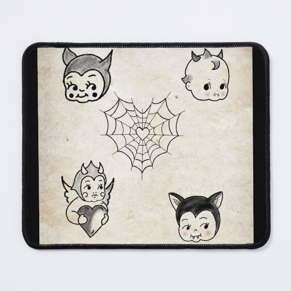 Item preview, Evil babies tattoo flash designed and sold by Hermeticaa.
