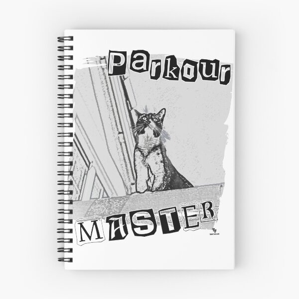 Item preview, Parkour Master Funny Punk Kitty Design designed and sold by mytshirtfort.