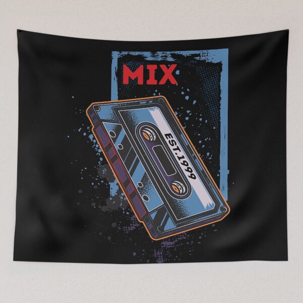 Item preview, Retro cassette tape for music mix vintage audio designed and sold by Faissal Thomass.
