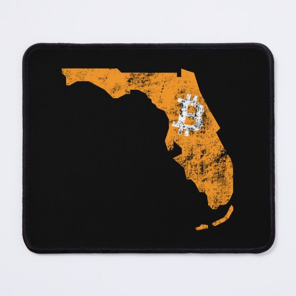 Item preview, USA Florida Map Bitcoin Grunge designed and sold by CyberRex.
