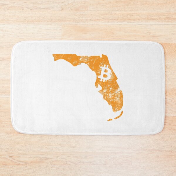 Item preview, USA Florida Map Bitcoin Grunge designed and sold by CyberRex.
