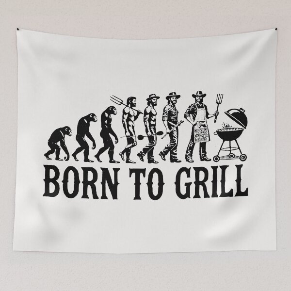 Item preview, Born To Grill; Evolution; designed and sold by StickerApe.