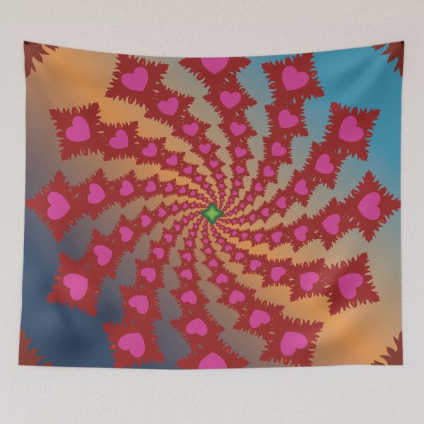 Item preview, Joyful Pink Heart Mandala designed and sold by OIL Pattern Design .