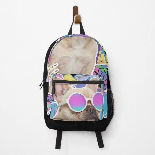 Item preview, 90s Retro Frenchie Dog Pop Art Collage designed and sold by MoonzyArt.