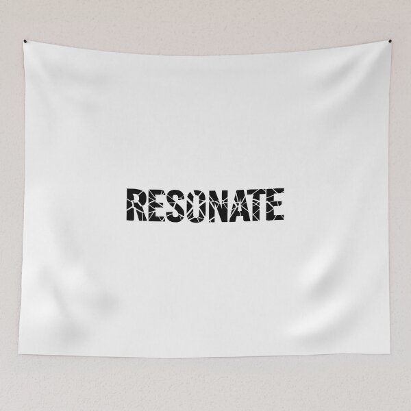Item preview, RESONATE T-Shirt: Hyper-Shattered Cutout Typography Effect designed and sold by mantra2023.