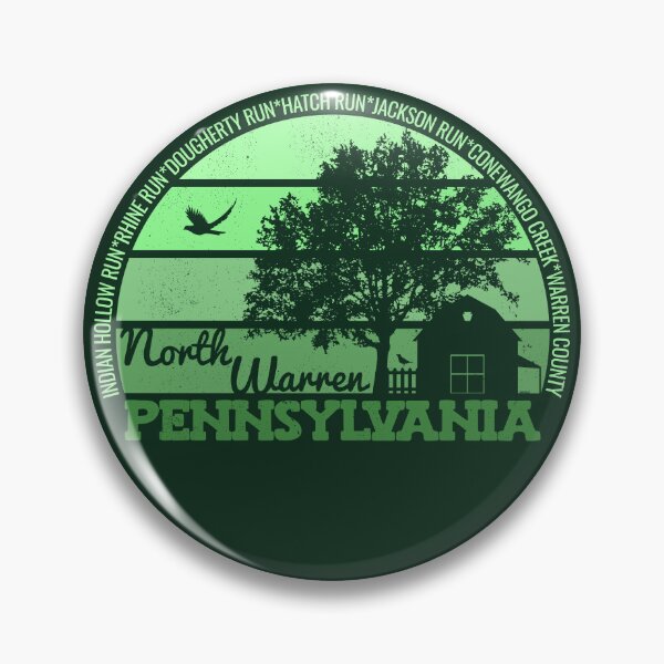 Item preview, North Warren Pennsylvania Sunset Retro Vintage Local Pride Logo designed and sold by CRHPOD20.