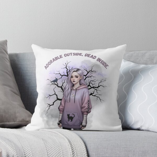 Aperçu de l'œuvre Adorable à l'extérieur, morte à l'intérieur. Douce mélancolie gothique créée et vendue par Lavender-Kitty.