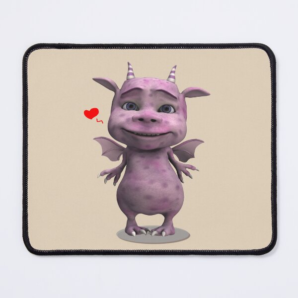 Item preview, Sweet purple dragon with hearts kids animation art designed and sold by Natart1004.