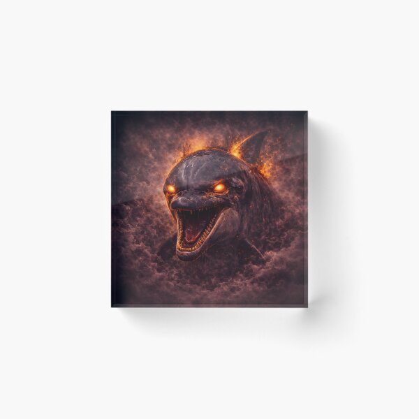 Item preview, Demonic Dolphin – Abyssal Horror designed and sold by bebeshoppl.