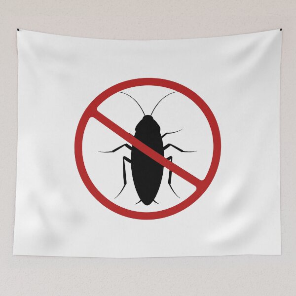 Item preview, Prohibited Sign, Roaches, Cockroach, Insect Sign, Pest Control  designed and sold by AASparksDesigns.