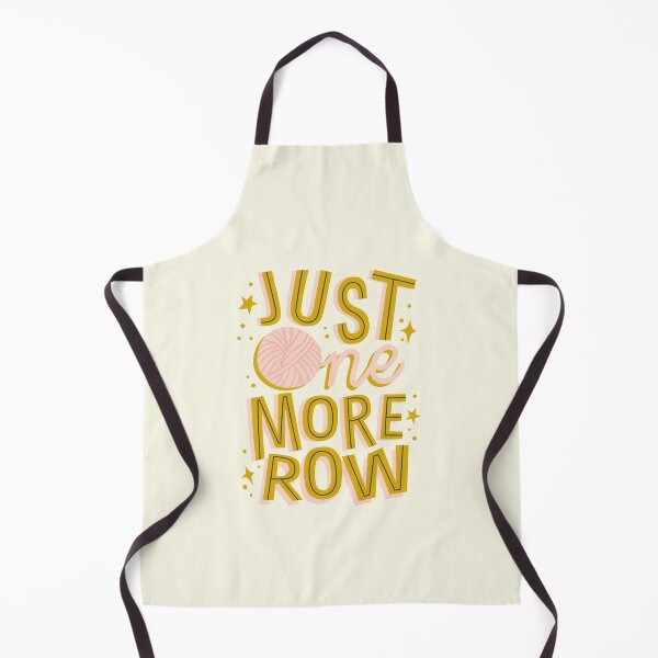 Item preview, Just One More Row - Cute Knitting Quote Art - cream designed and sold by OHBOY! Handmade.