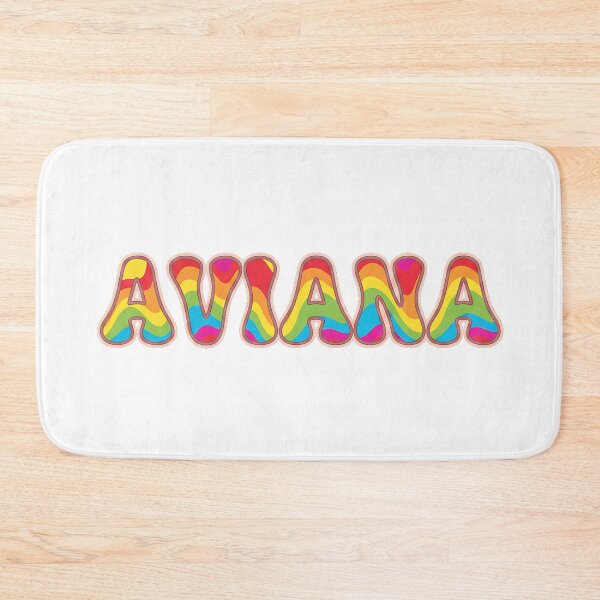 Item preview, ❤️ Aviana Personalized Name Wavy Retro Shirt, Coffee Mug, Sticker Gift designed and sold by HelixPedia.