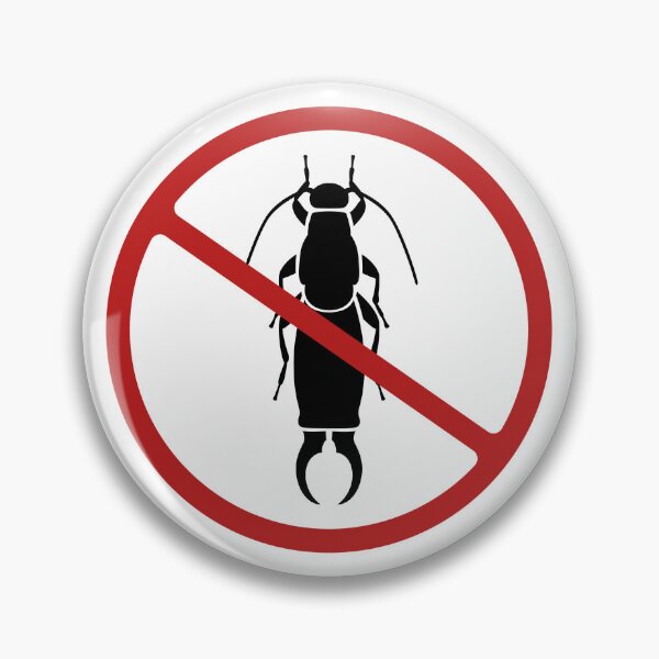 Item preview, Prohibited Sign, Earwig, Black, Red, White Sign, Pest Control  designed and sold by AASparksDesigns.