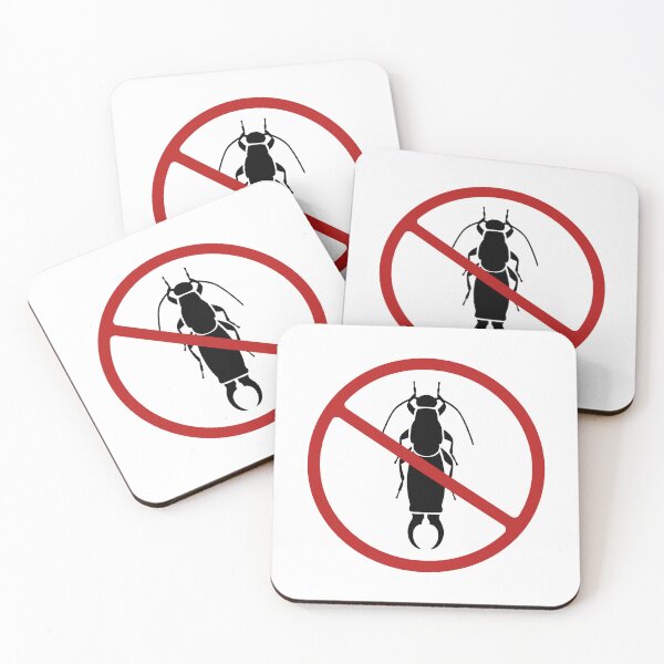 Item preview, Prohibited Sign, Earwig, Black, Red, White Sign, Pest Control  designed and sold by AASparksDesigns.
