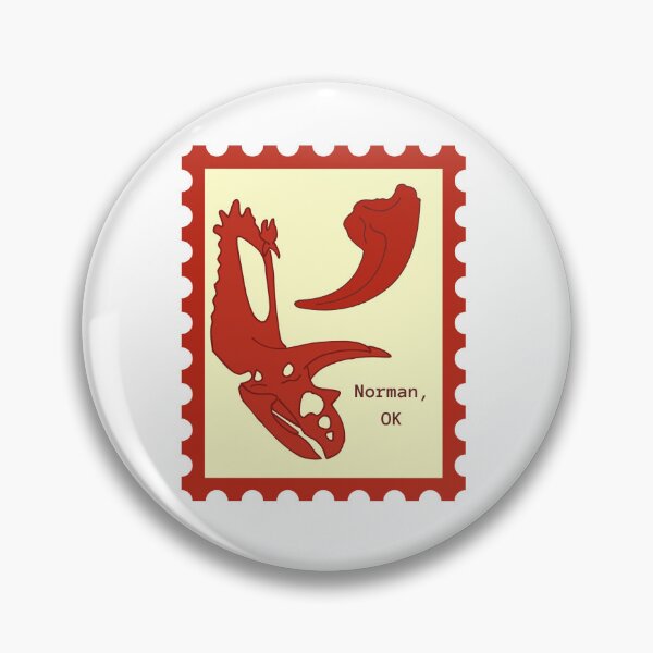 Item preview, Norman, Oklahoma Paleontology Stamp designed and sold by maciedell.