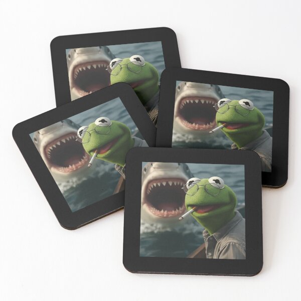 Item preview, Kermit The Frog Smoking Meme designed and sold by moabeArtistic.
