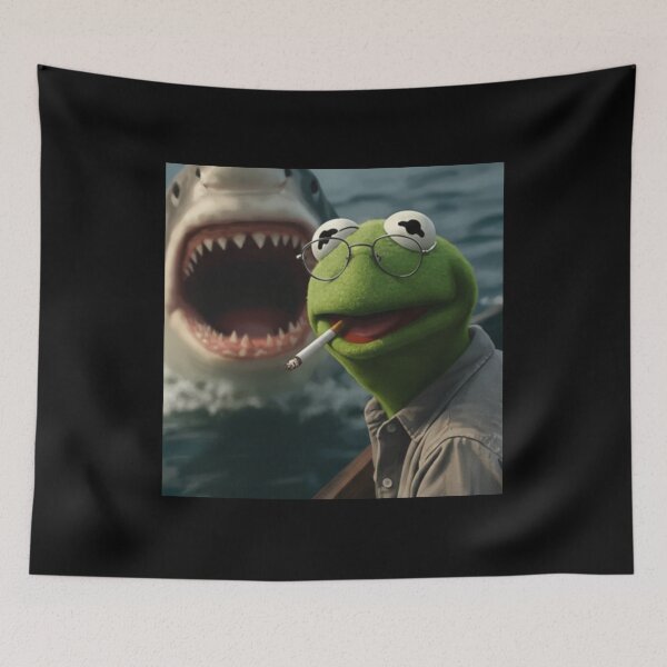 Artikelvorschau, Kermit der Frosch raucht Meme entworfen und verkauft von moabeArtistic.