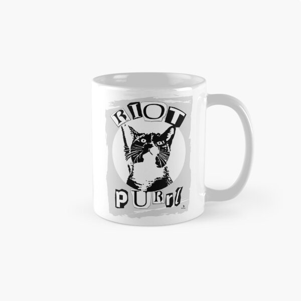 Item preview, Riot Purrul Girl Funny Punk Cat  designed and sold by mytshirtfort.