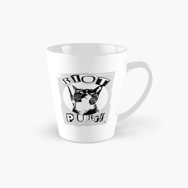 Item preview, Riot Purrul Girl Funny Punk Cat  designed and sold by mytshirtfort.