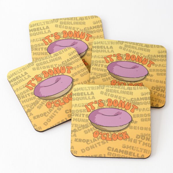 Item preview, It's Donut O'Clock - cushion, mousemat, apron designed and sold by HeathWayPrints.