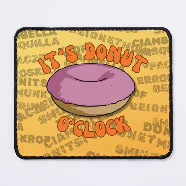 Item preview, It's Donut O'Clock - cushion, mousemat, apron designed and sold by HeathWayPrints.