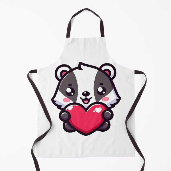 Item preview, Cute Badger Holding Heart - Wisconsin Valentine Animal designed and sold by GREENZ0NE.