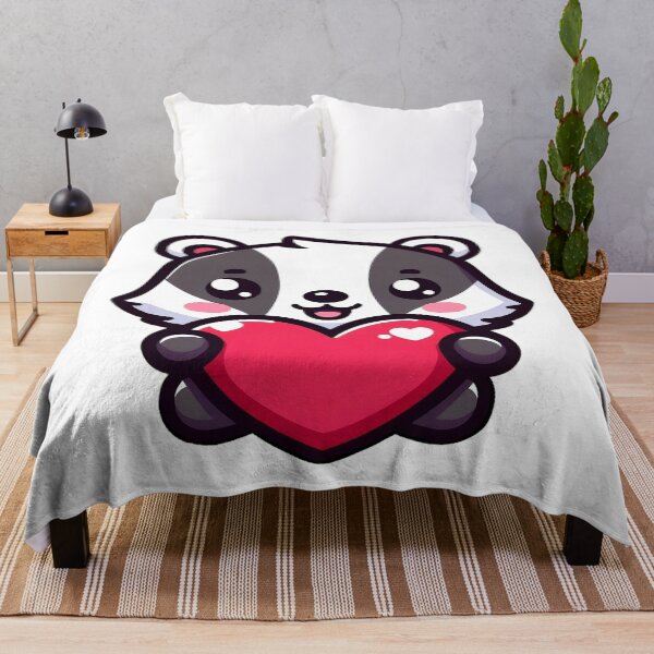 Item preview, Cute Badger Holding Heart - Wisconsin Valentine Animal designed and sold by GREENZ0NE.