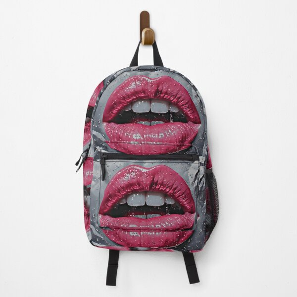 Item preview, Wet Pink Glossy Lips Surreal Pop Artwork designed and sold by Neer arts.