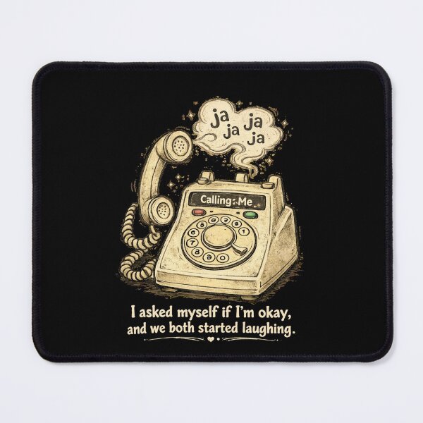 Item preview, Funny Vintage Phone Calling Myself Mental Health designed and sold by DigitalMomy.