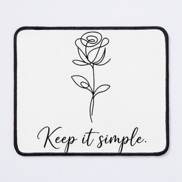 Item preview, Keep It Simple | Minimalist Rose Line Art designed and sold by anjaz100.