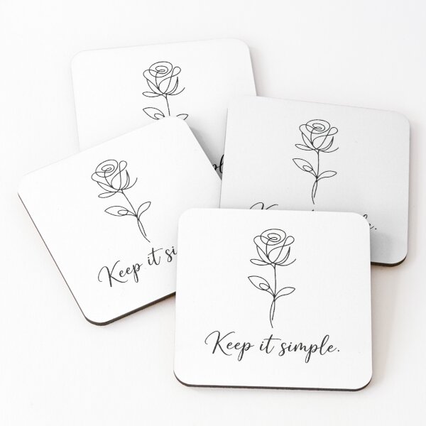 Item preview, Keep It Simple | Minimalist Rose Line Art designed and sold by anjaz100.