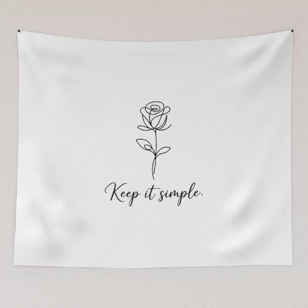 Item preview, Keep It Simple | Minimalist Rose Line Art designed and sold by anjaz100.