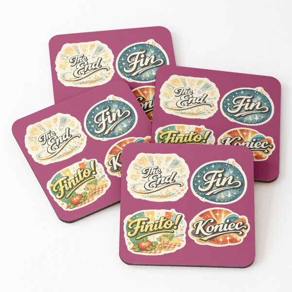 Item preview, The End – Retro Vintage Typography Illustration designed and sold by © Zenscape Studio 2025.