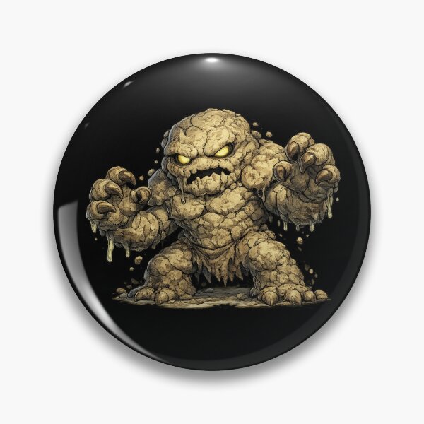 Item preview, Clay Golem, RPG monster, Kawaii Cute Design designed and sold by shadow-bloom.