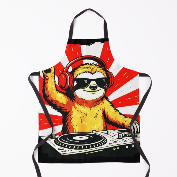 Item preview, Vintage Sloth DJ Animal Music Art Party Style Music designed and sold by AsturShop.
