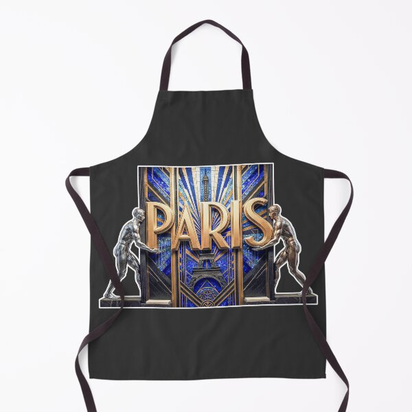Item preview, Paris Art Deco Mosaic Atlas - Vintage Eiffel Tower Typography Poster designed and sold by FrancophileFun.