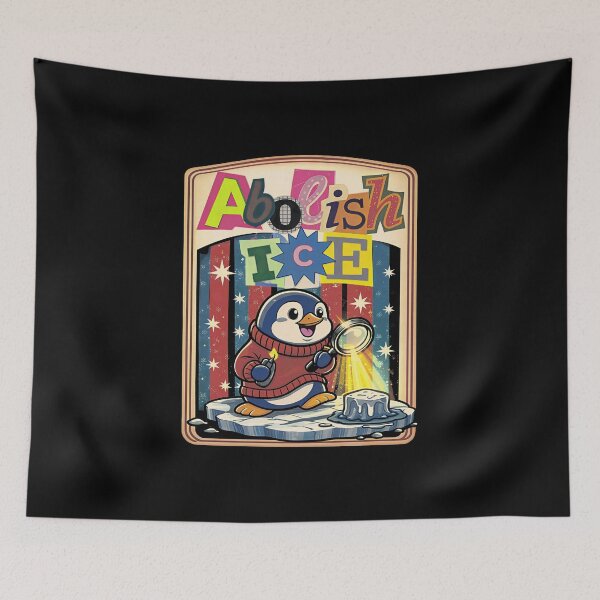 Item preview, Funny Abolish The Ice Penguin Retro Anti ICE designed and sold by gear-posters.