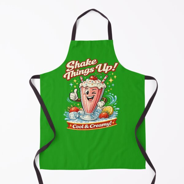 Item preview, Shake Things Up! Retro Milkshake Cartoon Illustration designed and sold by © Zenscape Studio 2025.