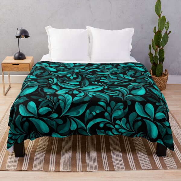 Item preview, Deep Teal Leaves #02 designed and sold by Ederson D'Mind.