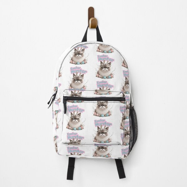 Item preview, Grumpy Easter Hunter Cat Bunny designed and sold by Anastasiia Yurevych.