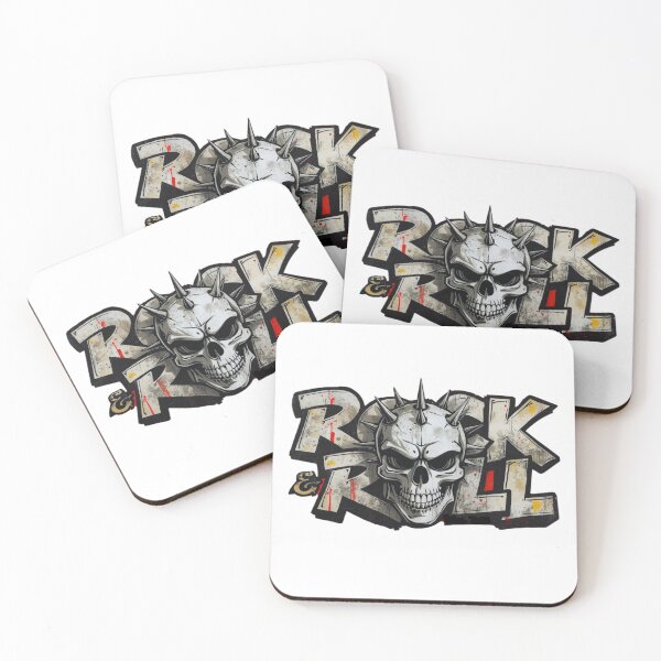 Item preview, Rock & Roll Skull – R&R Street Art Design designed and sold by GreennieArt.