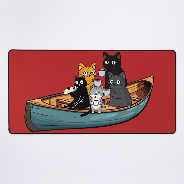 Item preview, cats drinking coffee designed and sold by AyBeçkem.