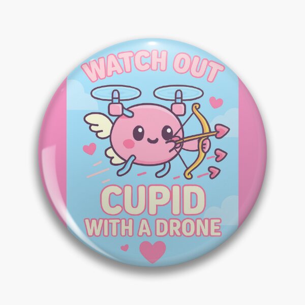 Item preview, watch out, cupid with a drone designed and sold by JI-PIXEL-PLACE.